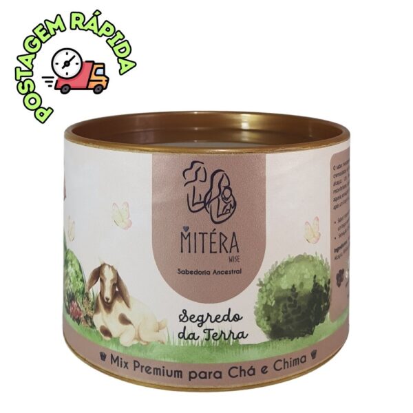 Chá e Chimarrão – Mitéra Wise – Mix Premium – Segredo da Terra – Pote 45g.
