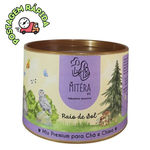 Chá e Chimarrão – Mitéra Wise – Mix Premium – Raio de Sol – Pote 45g.