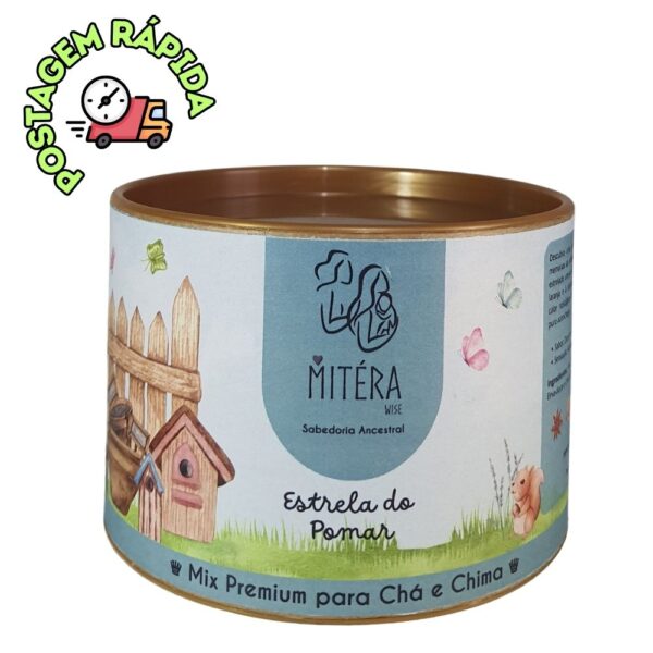 Chá e Chimarrão – Mitéra Wise – Mix Premium – Estrela do Pomar – Pote 45g.