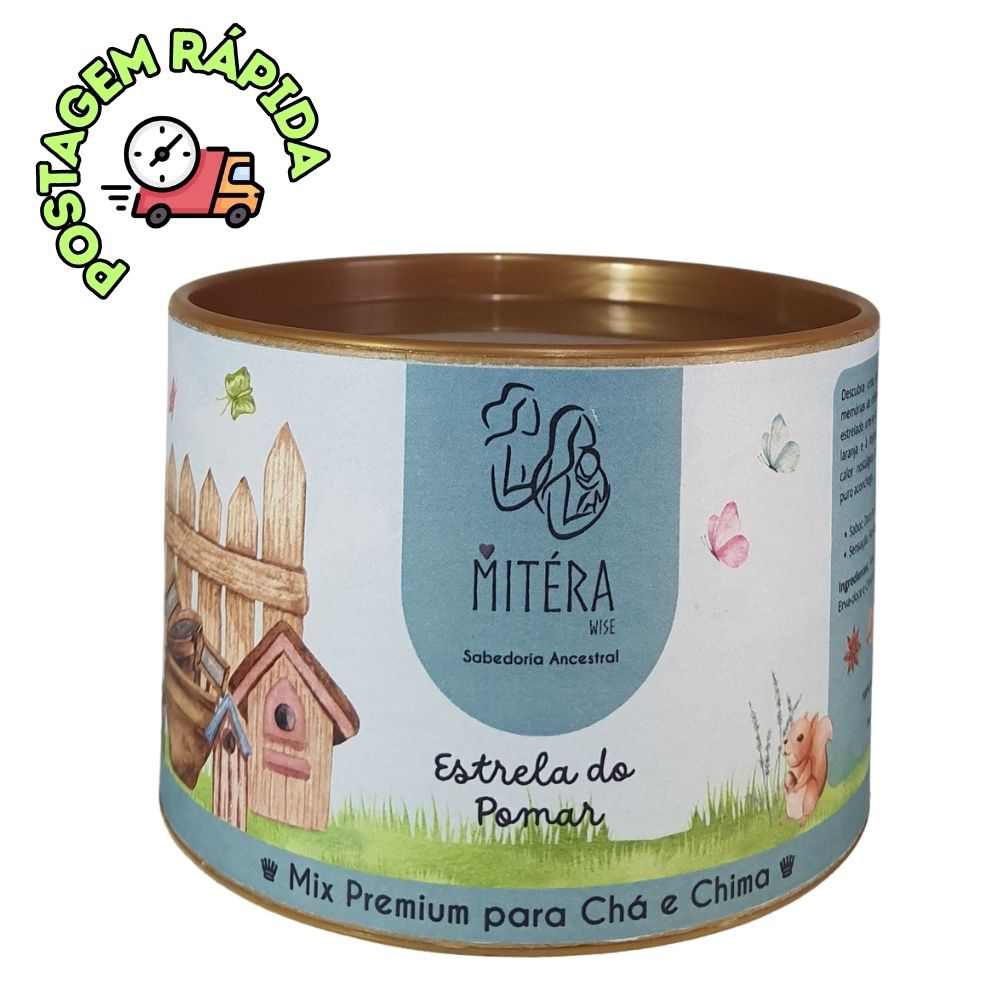 Chá e Chimarrão – Mix Premium – Estrela do Pomar – Pote 45g.